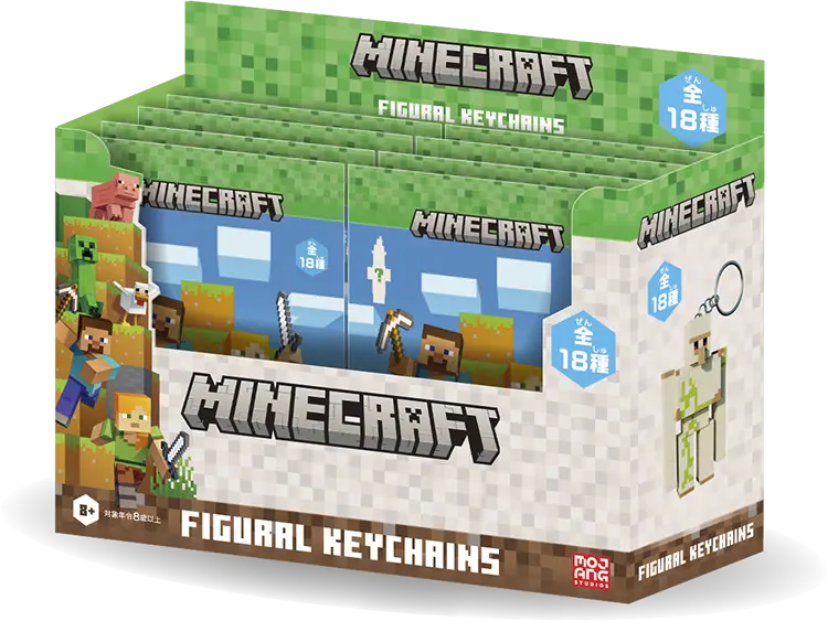 マインクラフト フィギュアキーチェーン 全18種コンプリートボックス
