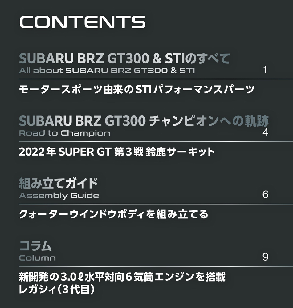 SUBARU BRZ GT300 第85号 | デアゴスティーニ公式