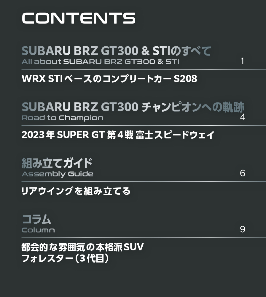 SUBARU BRZ GT300 第94号 | デアゴスティーニ公式