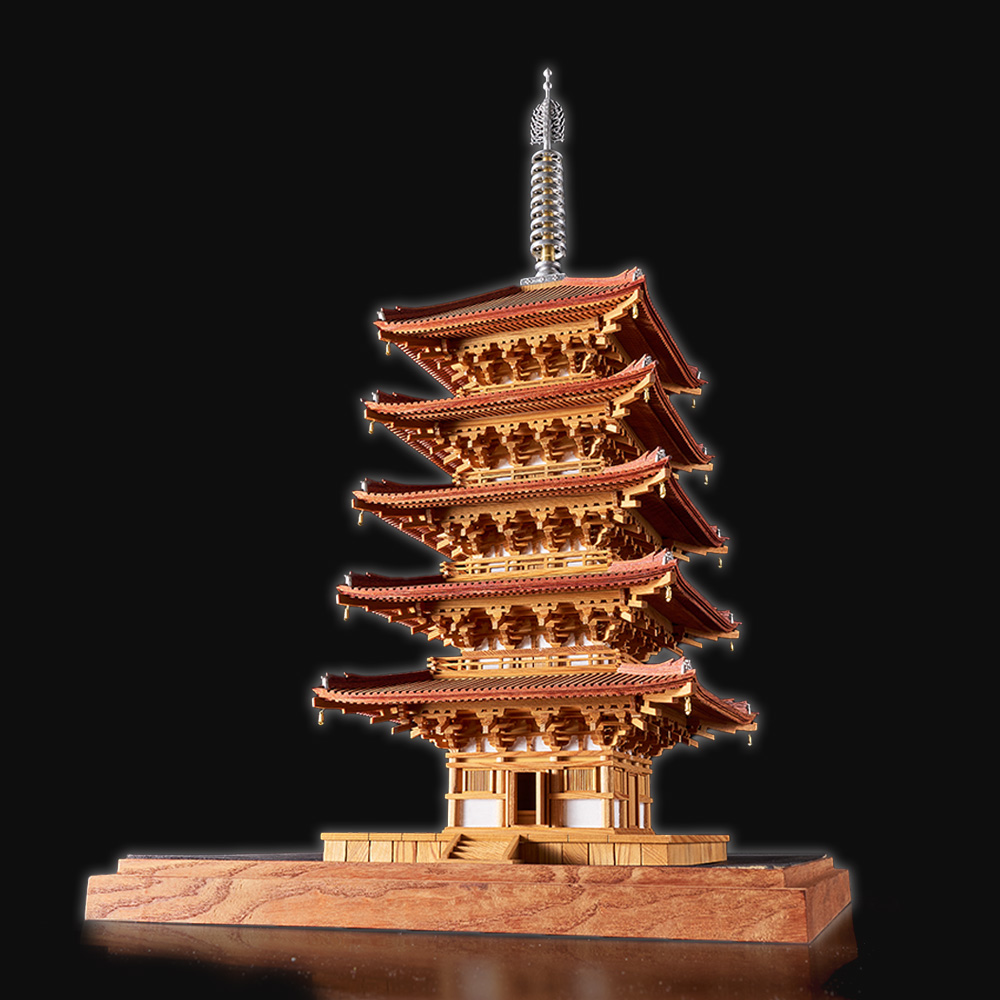 小林工芸 1/70 醍醐寺 五重塔（屋久杉＆香椿仕様） | デアゴスティーニ公式