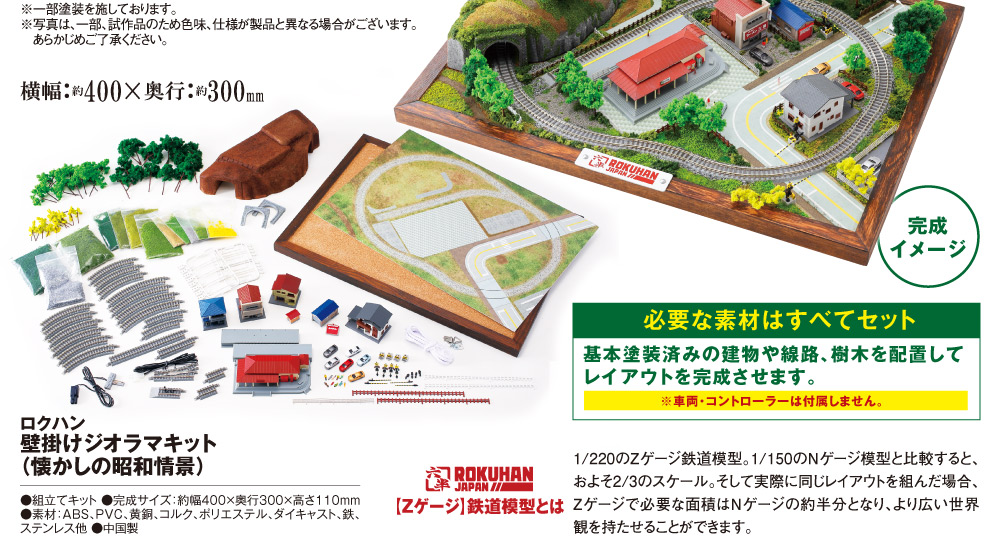 ロクハン 壁掛けジオラマキット