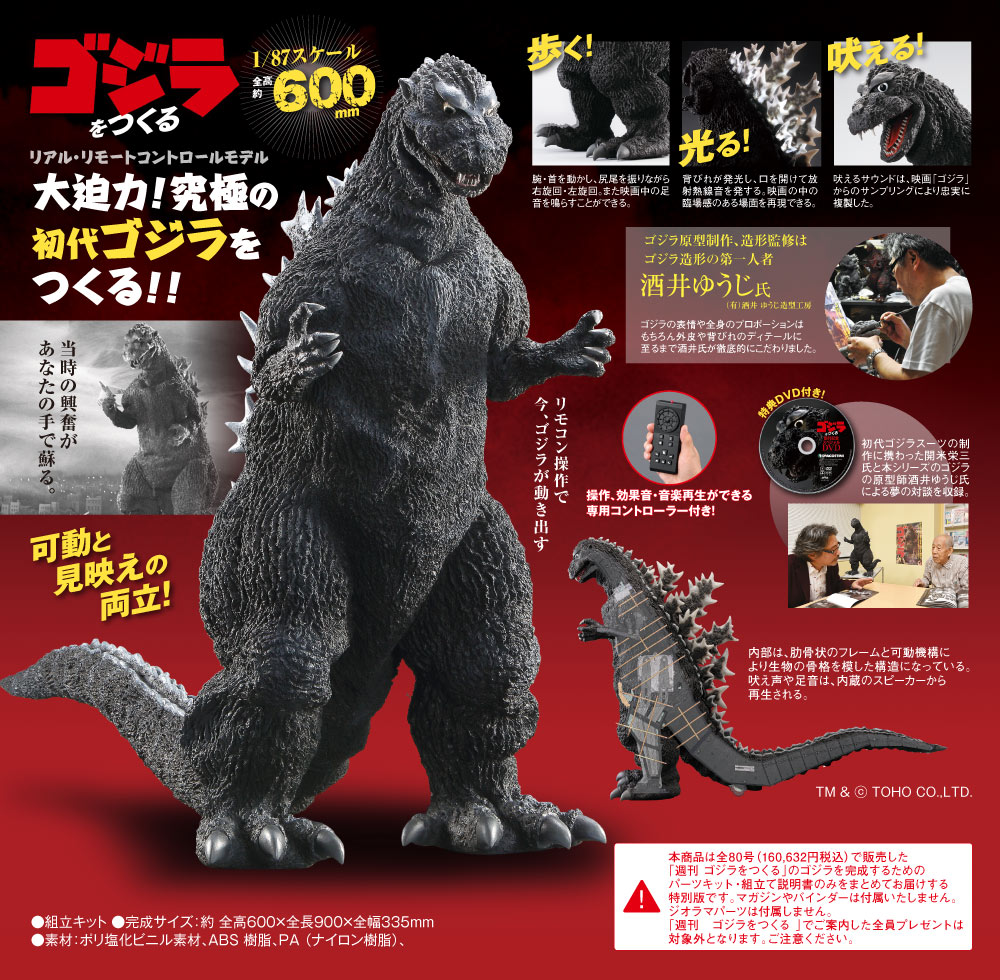 ゴジラ完成キット