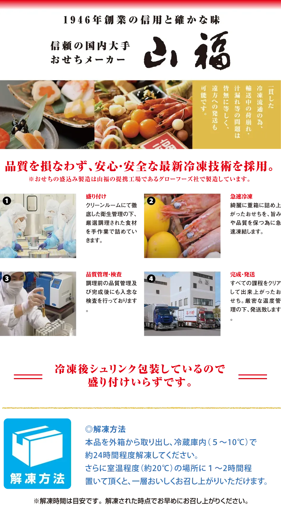 おせちメーカー 山福