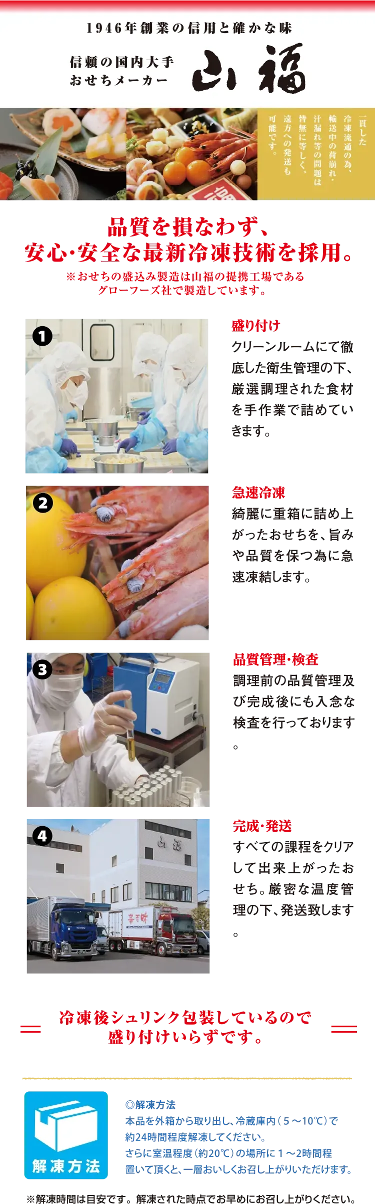 おせちメーカー 山福