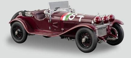 アルファロメオ 6C 1750 GS Mille Miglia Nuvolari #84 1930