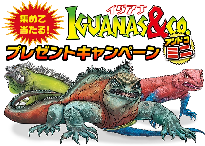 イグアナ&Co.（アンドコ）ミニ集めて当たるプレゼントキャンペーン！