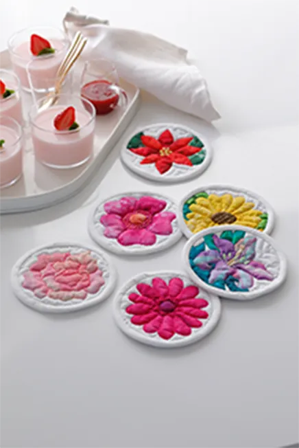 季節のフローラルコースター