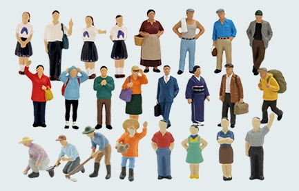 人のミニチュア(24体)