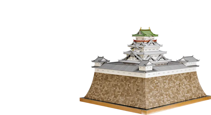 静岡県静岡市葵区に置かれた 徳川家康公が築いた城 駿府城 ウッディジョー 1/150 駿府城 〈塗料付〉特別セット 78,800円（税込）