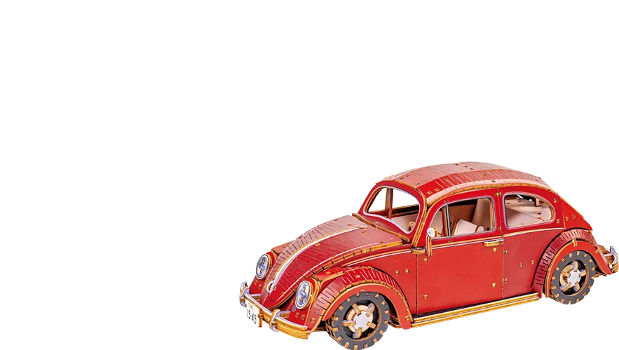 豊富なオプションパーツで色々なディスプレイが楽しめる！ ki-gu-mi Vintage フォルクスワーゲン ビートル（タイプ１）1949年式 レッド 11,000円（税込）